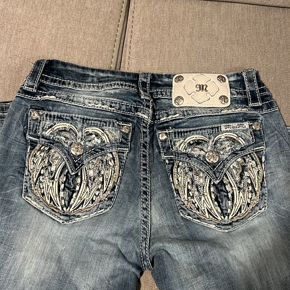 Miss me women’s midrise easy crop size 27 - Picture 2 of 5